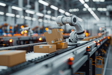 Artificial intelligence robots sort goods