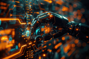 Artificial intelligence robot touch screen