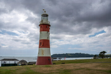 Smeaton's Tower Plymouth England a former lighthouse now a memorial to civil engineer John Smeaton