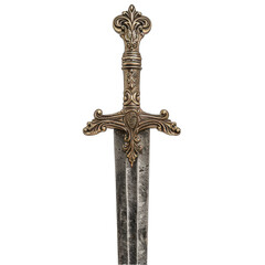 falchion sword isolated on a transparent background