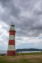 Smeaton's Tower Plymouth England a former lighthouse now a memorial to civil engineer John Smeaton