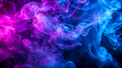 blue and purple smoke dark abstract background