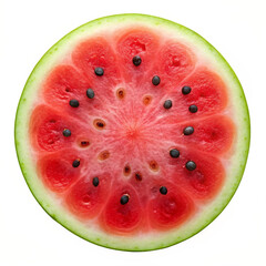 Sliced of watermelon isolated on white background