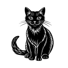 Obraz premium Cat silhouette vector