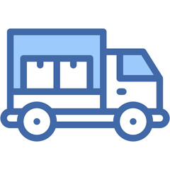 Vector Icon Truck, Cargo, Delivery Truck, Transport, Shipping, Transportation