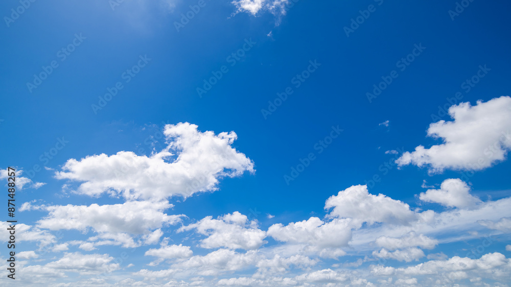 Wall mural clear blue sky background,clouds with background.