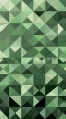 Green Triangle Pattern Wallpaper