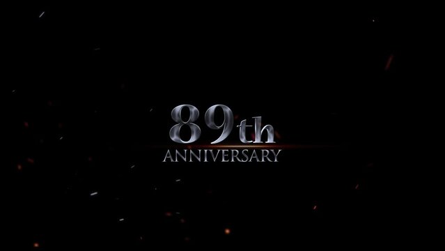 Happy Anniversary Text Animation, 89th Happy Anniversary, 89th Years Celebration, Celebrate 89th Year Anniversary Video, 89 Years Anniversary Videos, Celebrate 89th Year Wadding Anniversary