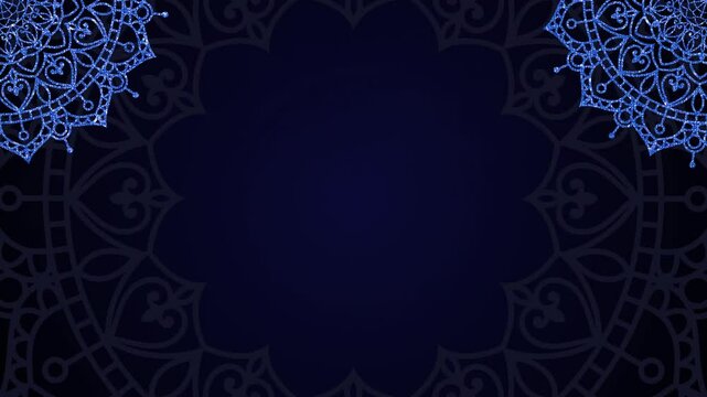Abstract  mandala art 4k video footage, Floral vintage decorative element's, Mandala animation with seamless looping, Editable background.	