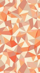 Abstract Geometric Pattern in Orange, Pink, and White Colors
