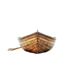 Obraz premium 3d boat isolated on transparent background