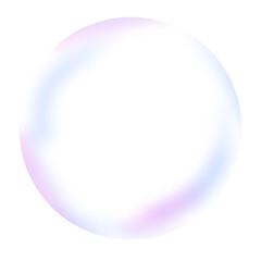 Obraz premium Transparent soap bubble Illustration 