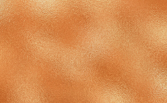 Vector copper foil texture background. Abstract gradient bright and shiny light reflection rough texture surface.Vector illustration for background, backdrop, web, wallpaper, print and design artwork.