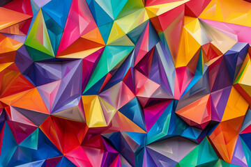 Fototapeta premium Abstract Polygonal Colorful Background