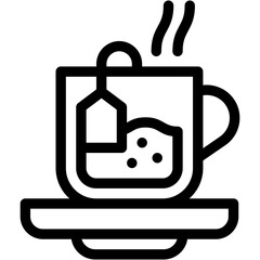  Vector Icon Tea Cup, Drink, Mug, Coffee Cup, Hot Drink, Bubble Tea