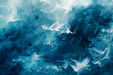 Calm water underwater blurry texture blue background for copy space text