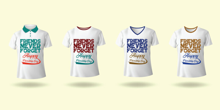 T-shirt Mockup and Friendship Day design