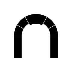 Arch Icon. One of Building Structure System. Architecture Element. 