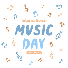Vector Line Art for International Music Day Instruments in Flat Handwritten Style