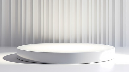 Fototapeta premium white podium with background