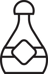 Beverage Bottle Line Icon
