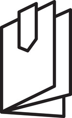 Book Line Icon Illustration

