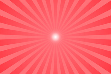 シンプルな集中線の赤色背景素材