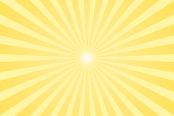 シンプルな集中線の黄色背景素材