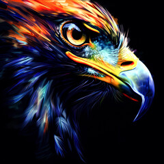 Obraz premium closeup head of eagle