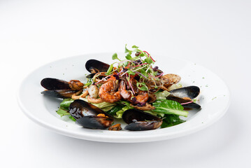 Italian restaurant pizza risotto pasta salad plate