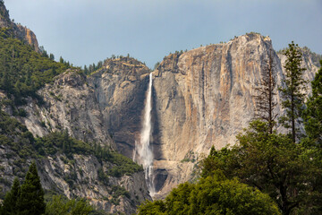 waterfall in yosemite national park