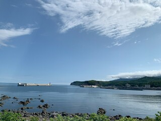 view of the sea from the pier