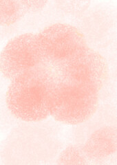 小清新手绘花瓣背景插画