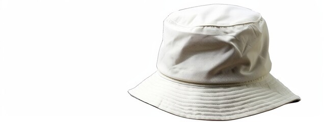 A single white hat against a white background Two additional white hats placed, one on each side