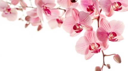 Orchid on a white backdrop