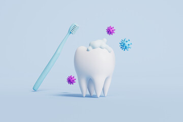 3d rendering tooth medical picture