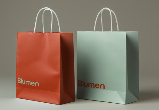 Paper Shopping Bag Mockup