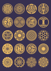 Chinese traditional circular pattern C.eps