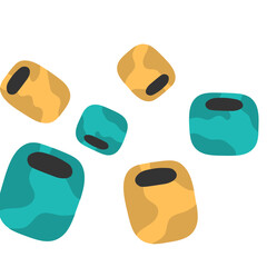 Abstract Colorful Beads