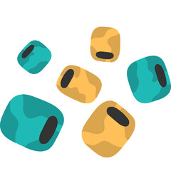 Abstract Colorful Beads