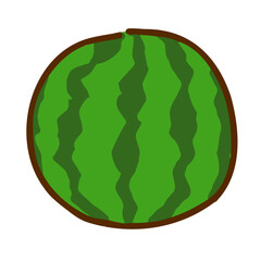 Hand drawing illustration of watermelon