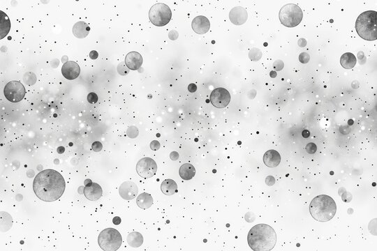 Black and white abstract pattern with circles representing simplicity and modernity in a detailed design