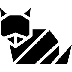 Vector Icon Fox, Animal, Paper, Folding, Art And Design, Origami
