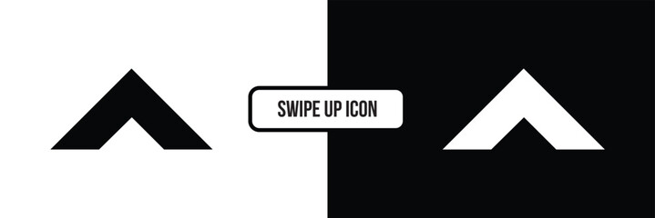 Swipe up arrows icon. Collection of arrows directed upwards. Black arrows signs. Scroll Graphic vector elements for web, applications, infographics, social media design in eps 10.