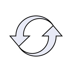 Change Icon. Symbol Changing Direction - Vector.   