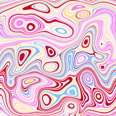 ABSTRACT PATTERN ILLUSTRATION MARBLED TEXTURE LIQUIFY PSYCHEDELIC PASTEL SOFT COLORFUL DESIGN. OPTICAL ILLUSION BACKGROUND VECTOR DESIGN