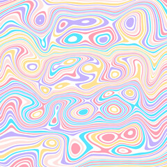 ABSTRACT PATTERN ILLUSTRATION MARBLED TEXTURE LIQUIFY PSYCHEDELIC PASTEL SOFT COLORFUL DESIGN. OPTICAL ILLUSION BACKGROUND VECTOR DESIGN