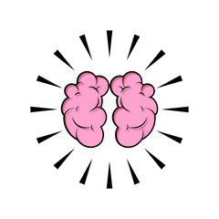 Great Minds Idea. High Creativity Icon. Clever Symbol - Vector. 