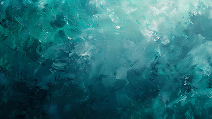 Abstract ocean-inspired background with teal, blue, and white brushstrokes, evoking a sense of tranquility and depth.