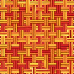 seamless pattern of basketweave with a textured fabric look, Generative AI